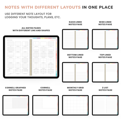 Digital Planner, Goodnotes Planner, iPad Planner, Notability Planner, Dated Digital Planner, 2026 2027 Undated Planner