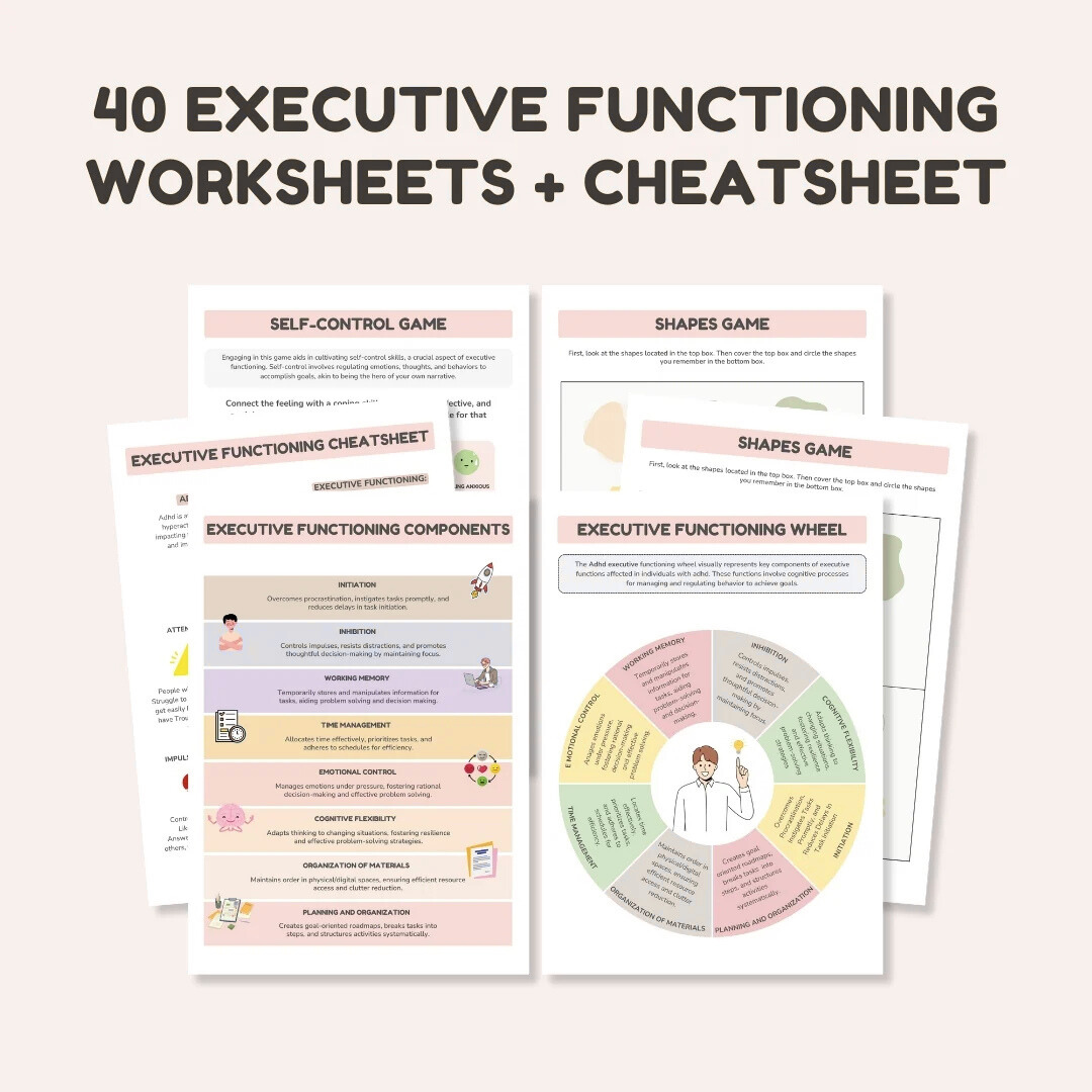 ADHD & Executive Functioning Toolkit: 250+ Activities for Self-Regulation & Emotional Coping Skills