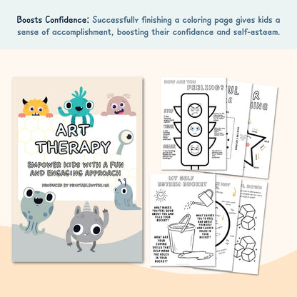 Art Therapy Worksheets For Mental Health 90% Off, Self-esteem, and Confidence. Therapy Book for Parents, counselors, therapists, and psychologists.