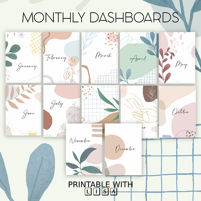 Bullet Journal Mega Bundle | 110+ Aesthetic Pages | Goal, Habit, Mood & Weekly Layouts